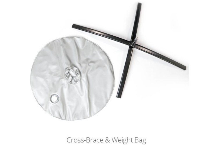 Cross-Brace & Weight Bag | For Small/Medium flags only