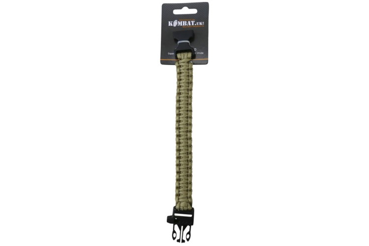 Survival Wristband and Whistle - Sand